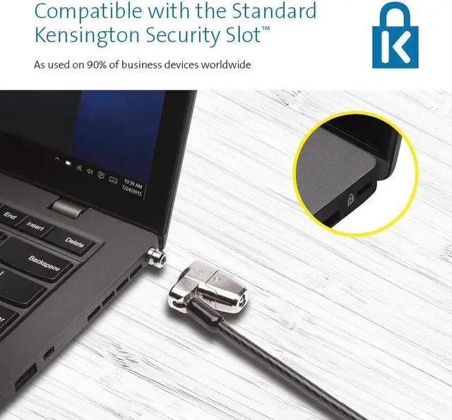 Alt view image 12 of 20 - Kensington ClickSafe 2.0 Keyed Laptop Lock