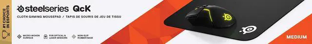 Alt view image 3 of 8 - SteelSeries Qck Heavy M Extra Thick Non Slip Micro-woven Gaming Mouse Pad