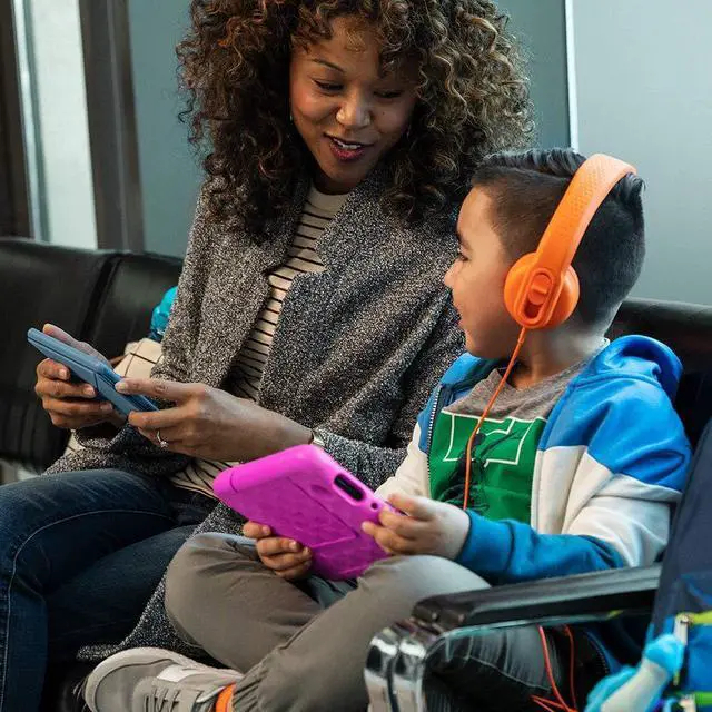 Alt view image 14 of 20 - Amazon Fire 7 2019 7" Tablet 16GB Plum B07HZQBBKL