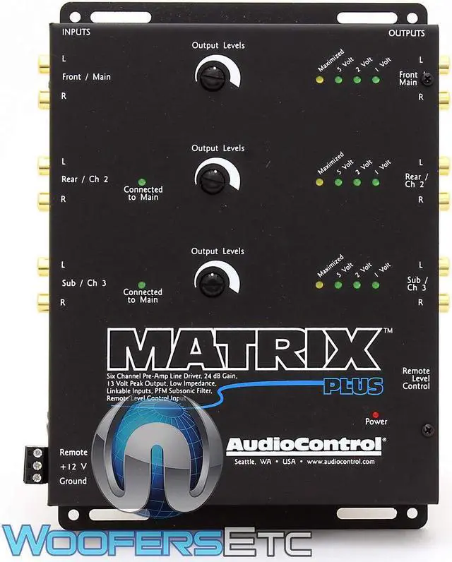 Alt view image 14 of 20 - Audiocontrol MATRIX PLUS 6-channel Line Driver