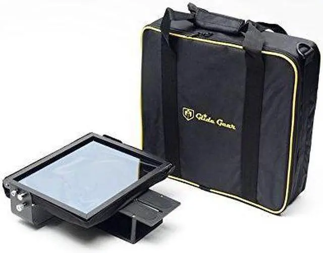 Alt view image 7 of 10 - Glide Gear TMP100 Adjustable iPad/ Tablet/ Smartphone Teleprompter Beam Splitter 70/30 Glass w/ Carry Case No Plastic All Metal / No Assembly Required