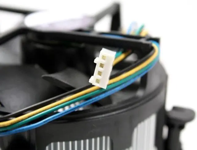 Alt view image 3 of 3 - original intel lga 1366 cpu copper core 4pin fan heatsink cooler cooling i7 965 970 975 980 980x 990 990x