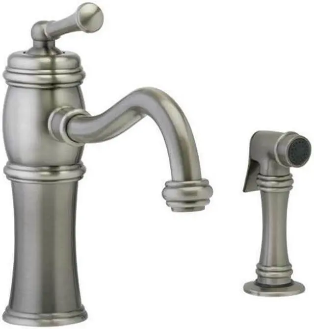 Alt view image 2 of 3 - PHYLRICH DK205S-11B 3RING Kitchen & Bar Kitchen Faucet with Sidespray - Antique Bronze