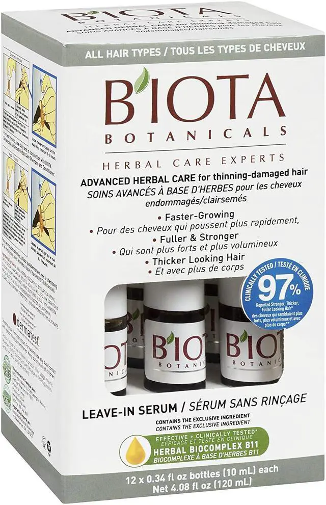 Alt view image 3 of 5 - BIOTA BOTANICALS ADVANCED HERBAL CARE LEAVE-IN SERUM,12 count ,0.34 oz.
