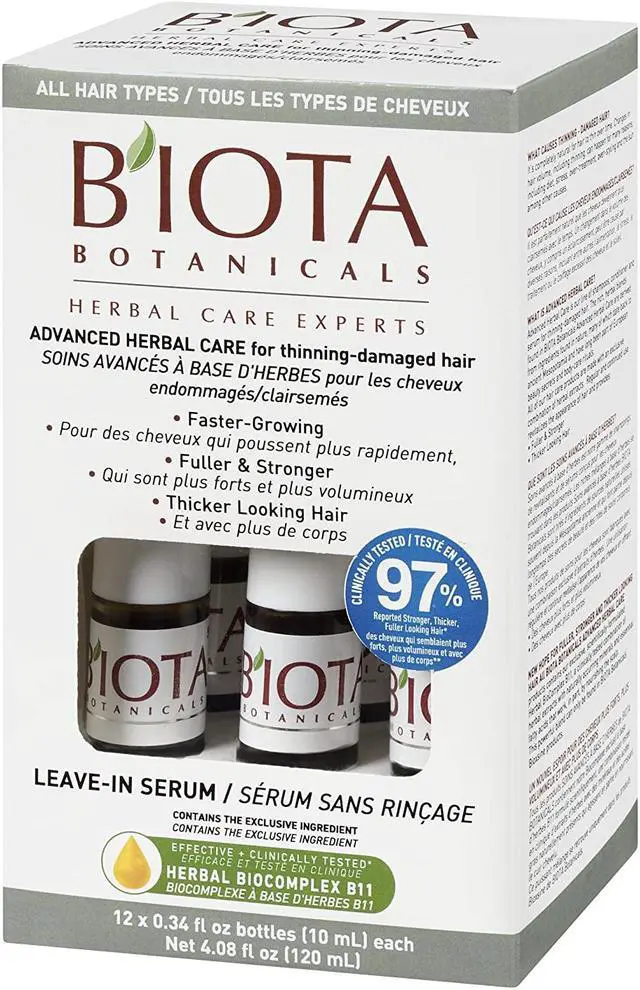 Alt view image 4 of 5 - BIOTA BOTANICALS ADVANCED HERBAL CARE LEAVE-IN SERUM,12 count ,0.34 oz.