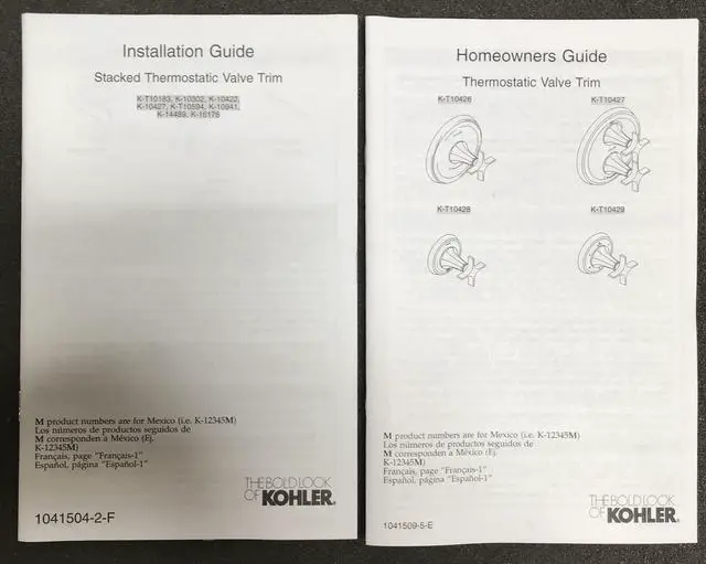 Alt view image 4 of 5 - Kohler K-T10427-4C-G Memoirs Double Metal Lever Handle Thermostatic Valve Trim