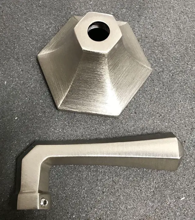 Alt view image 2 of 2 - Phylrich LE VERRE & LA CROSSE Volume Control/Diverter Trim Lever Handle 2PV170BTO-026 Satin Nickel