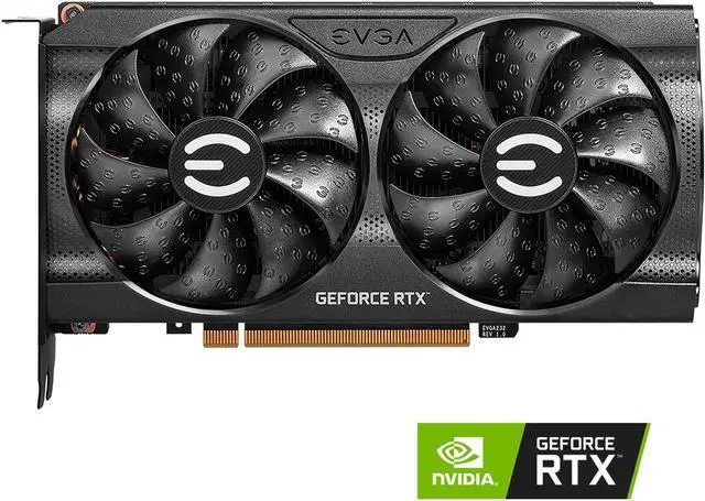 Alt view image 2 of 7 - EVGA GeForce RTX 3060 XC GAMING, 12G-P5-3657-KR / 12G-P5-3657-KB, 12GB GDDR6, Dual-Fan, Metal Backplate
