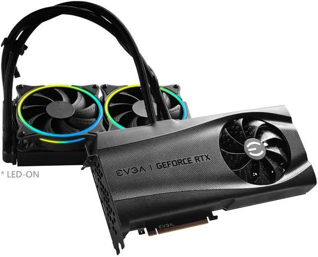Alt view image 3 of 7 - EVGA GeForce RTX 3080 Ti FTW3 ULTRA HYBRID GAMING, 12G-P5-3968-KR, 12GB GDDR6X, iCX3 Technology, ARGB LED, Metal Backplate