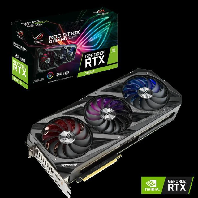 ASUS ROG-STRIX-RTX3080TI-12G-GAMING RTX 3080Ti Graphics Card Liquid ...