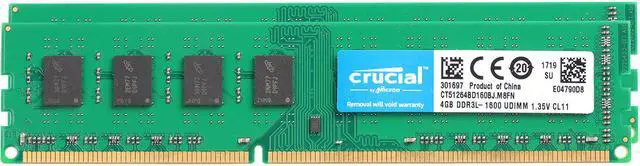 Alt view image 5 of 6 - MICRON 16GB (2x 8GB) PC3L -12800U DESKTOP RAM - MT16KTF1G64AZ - LOT OF 2