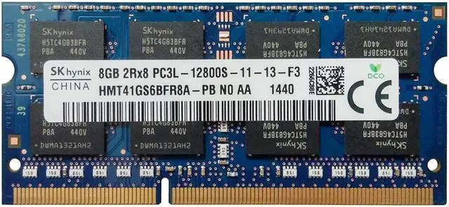 Alt view image 3 of 3 - Hynix HMT41GS6BFR8A-PB 8GB DDR3-1600 2Rx8 1.35v SODIMM