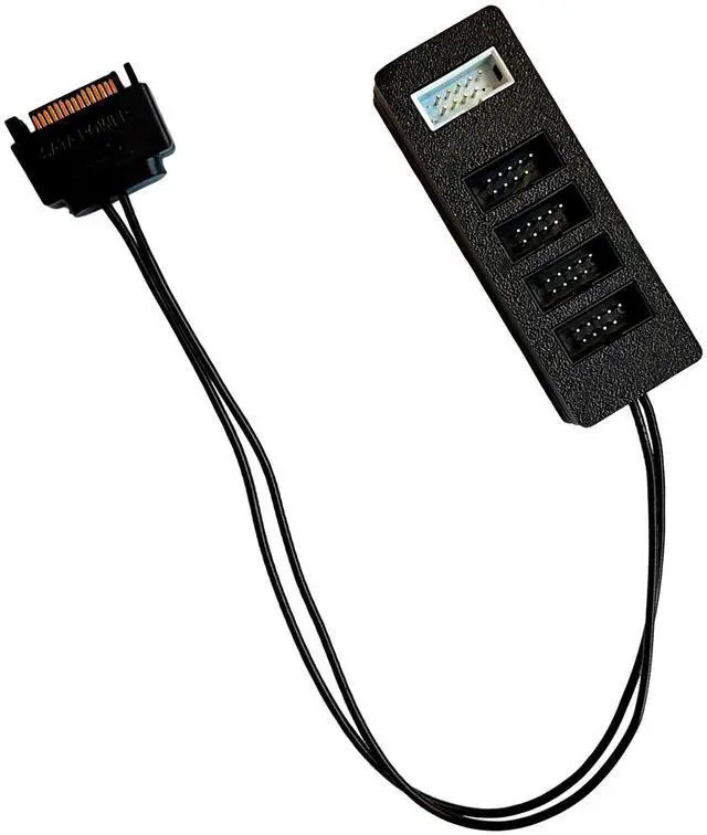 Alt view image 2 of 5 - Airgoo Internal USB Hub, 9-Pin USB 2.0 Header Splitter - 1 to 4 Ports