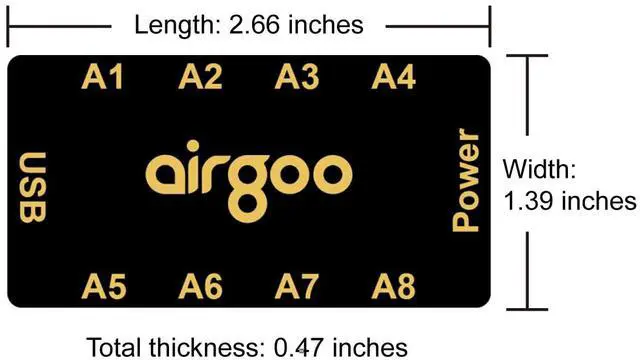 Alt view image 4 of 7 - Airgoo Magnetic 8-Port ARGB Controller 5V 3-Pin Support SignalRGB OpenRGB