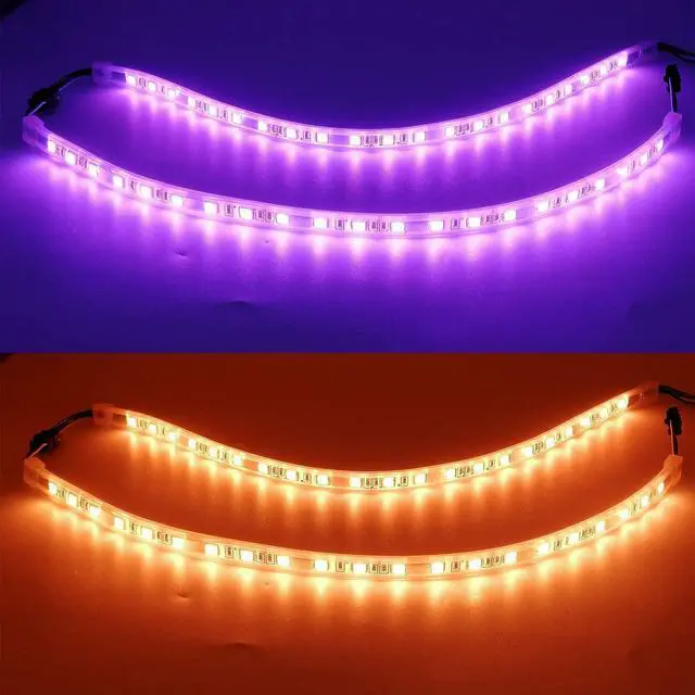 Alt view image 7 of 7 - PC RGB LED Strip Light, White Silicone Housing Magnetic PC Case Lighting, 2PCS Strips 42LEDs for 12V 4-Pin RGB LED Header, for ASUS Aura RGB, MSI Mystic Light, ASROCK Aura RGB, Gigabyte RGB Funsion