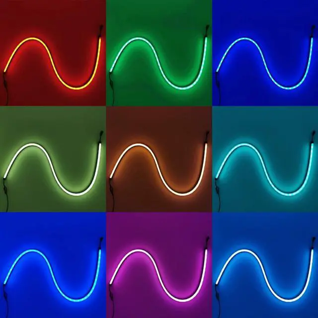 Alt view image 2 of 6 - Airgoo NEON RGB LED Strip for PC, 1 x 31.5 inch RGB LED Strip for 12V 4-Pin RGB LED headers, Compatible with ASUS Aura RGB, MSI Mystic Light, ASROCK Aura RGB M/B, with 12pcs Strong Magnetic Brackets