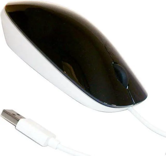 Alt view image 4 of 5 - HP White Merapi wired USB Mouse 802454-001