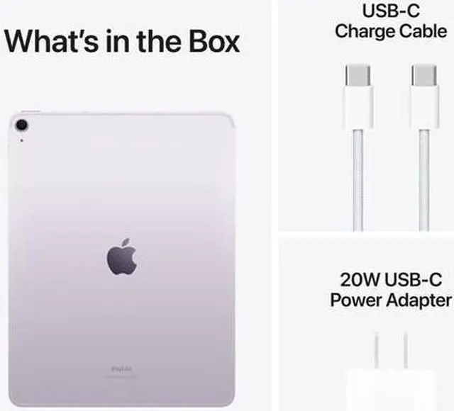 Alt view image 4 of 7 - Refurbished (Excellent) - Apple iPad Air Wi-Fi Only - Purple MV2C3LL 13" Tablet Apple M2 8 GB RAM 128 GB eMMC MacOS