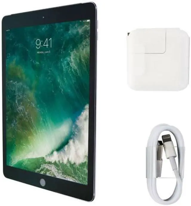 Alt view image 5 of 5 - Apple iPad 5th Gen (2017 Model) MP2F2LL/A Apple A9 Embedded M9 Coprocessor 2GB Memory 32GB Flash Storage 9.7" 2048 x 1536 Tablet PC (Wi-Fi Only) Space Gray