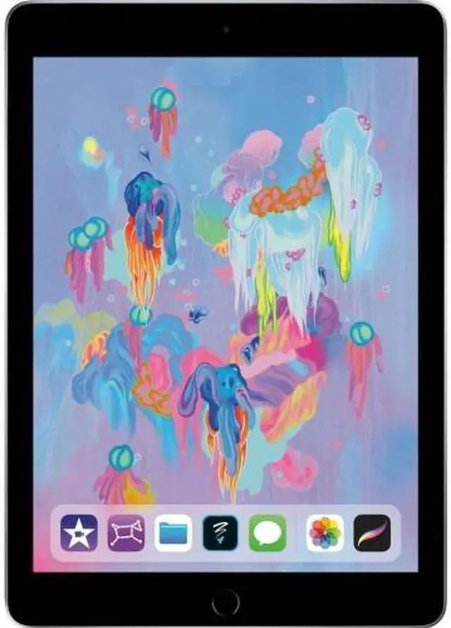 Alt view image 3 of 5 - Apple iPad 5th Gen (2017 Model) MP2F2LL/A Apple A9 Embedded M9 Coprocessor 2GB Memory 32GB Flash Storage 9.7" 2048 x 1536 Tablet PC (Wi-Fi Only) Space Gray