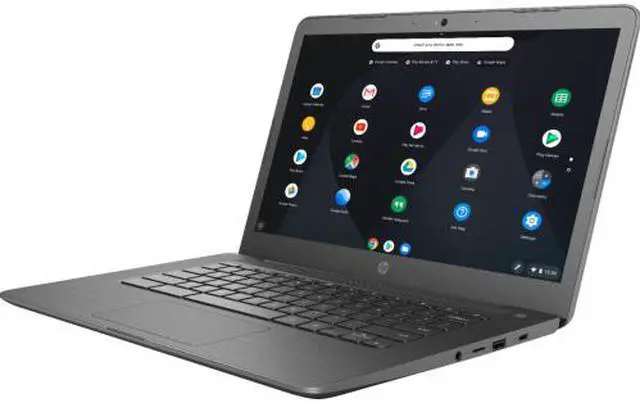 Alt view image 3 of 10 - HP Chromebook 14" AMD Dual-Core A4-9120 APU @ 2.2 GHz, 4 GB DDR4 RAM, 32 GB eMMC
