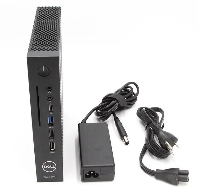 Alt view image 3 of 3 - Wyse 5000 5070 Thin Client - Intel Celeron J4105 Quad-core (4 Core) 1.50 GHz - 4 GB RAM DDR4 SDRAM - 16 GB Flash - Gigabit Ethernet - Wyse Thin OS (English) - Wireless LAN - Bluetooth - DisplayPort -