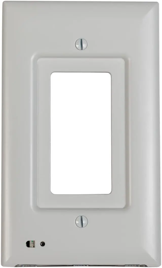 Alt view image 2 of 7 - 3-pack of the briteOWL White Decora outlet cover plate with backup lighting feature and optional nightlight feature. Providing 50 lumens of light when the power goes out!