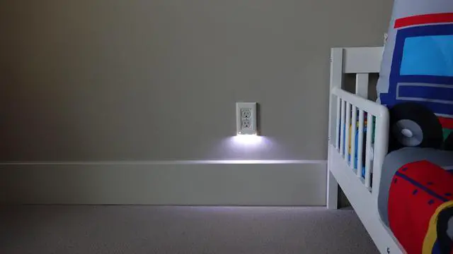 Alt view image 5 of 7 - 6-pack of the briteOWL Almond Decora outlet cover plate with backup lighting feature and optional nightlight feature. Providing 50 lumens of light when the power goes out!