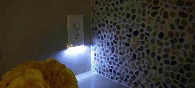 Alt view image 3 of 6 - 3-pack of the briteOWL Almond Duplex outlet cover plate with backup lighting feature and optional nightlight feature. Providing 50 lumens of light when the power goes out!