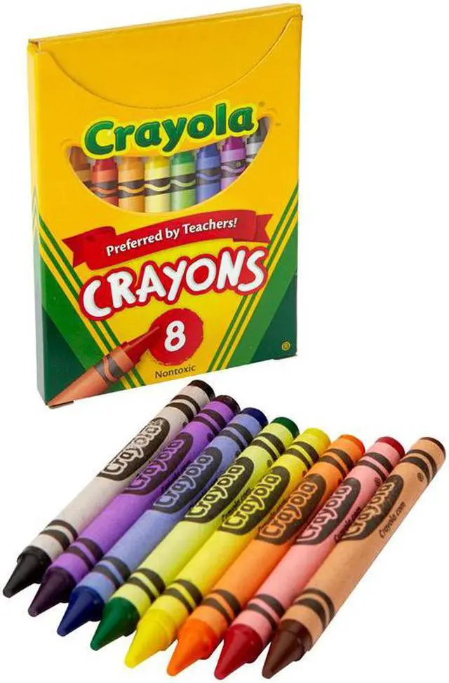 Alt view image 2 of 9 - Crayola. 520080 Large Crayons, Tuck Box, 8 Colors/Box