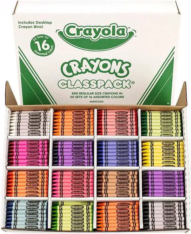 Alt view image 2 of 5 - Crayola. 528016 Classpack Regular Crayons, 16 Colors, 800/BX