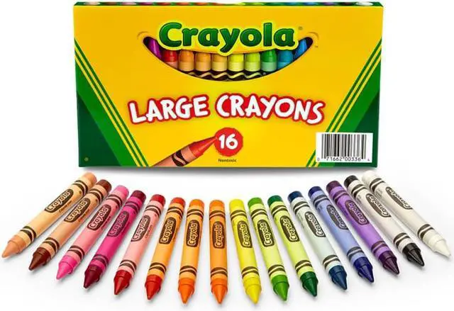 Alt view image 2 of 10 - Crayola. 520336 Large Crayons, 16 Colors/Box