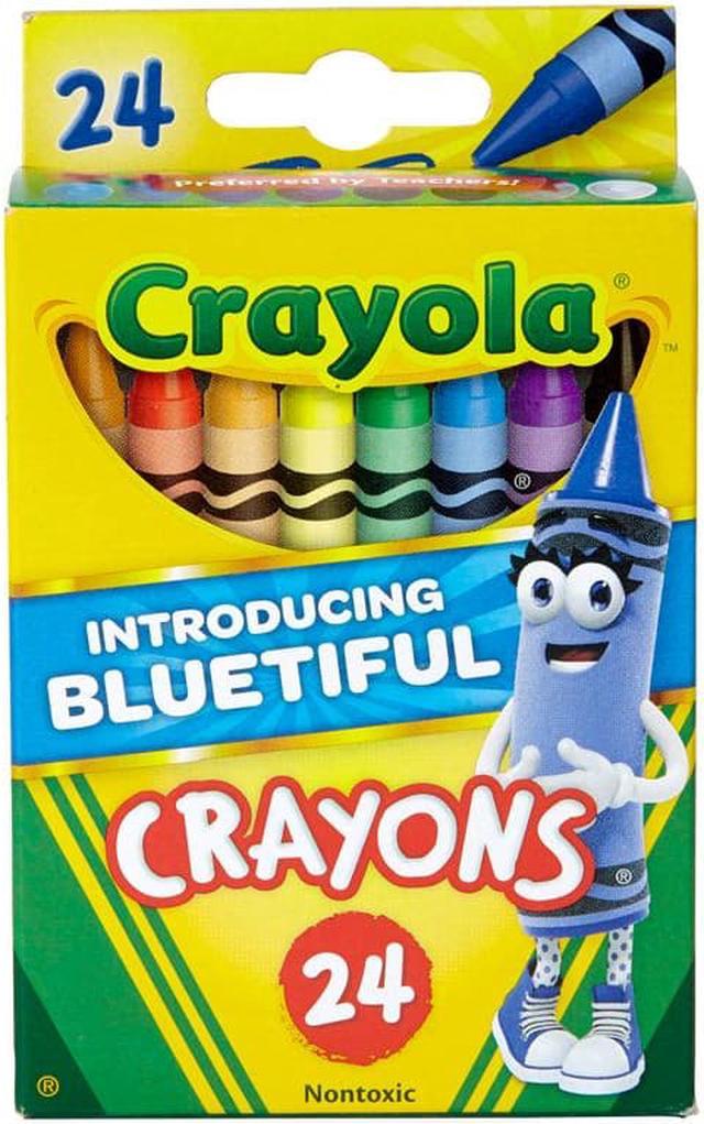Crayola Mkr,4ct fl P/squeak,wh,24pk, Assorted