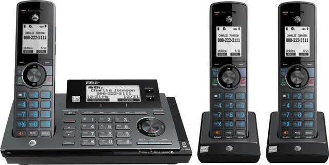 Alt view image 8 of 16 - ATT ATT-CLP99387 3 HANDSET CONNECT TO CELL WTIH ITAD