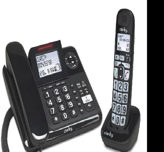 Alt view image 15 of 18 - Clarity 53727.000 E814CC Moderate Hearing Loss Corded and Cordless Phone Combo