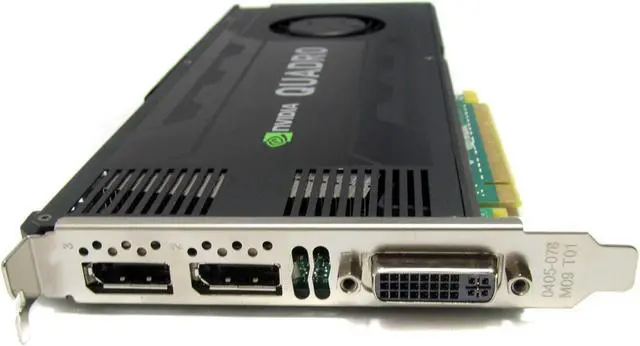 Alt view image 2 of 3 - Nvidia Quadro K4000 3GB GDDR5 PCIe 2.0 x16 Dual DisplayPort DVI-I Graphics Card Dell CN3GX (Renewed)