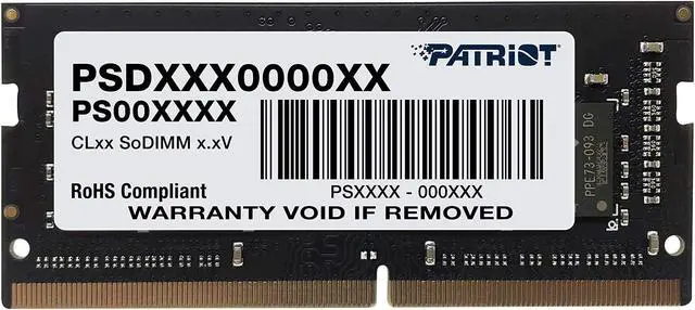 Main image of Patriot Signature Line 16GB 260-Pin DDR4 SO-DIMM DDR4 2400 (PC4 19200) Memory (Notebook Memory) Model PSD416G24002S