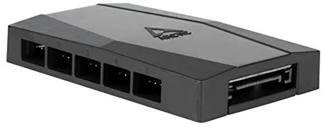 Alt view image 5 of 7 - ARCTIC Case Fan Hub - 10-fold PWM Fan Distributor with SATA Power - Black, ACFAN00175A