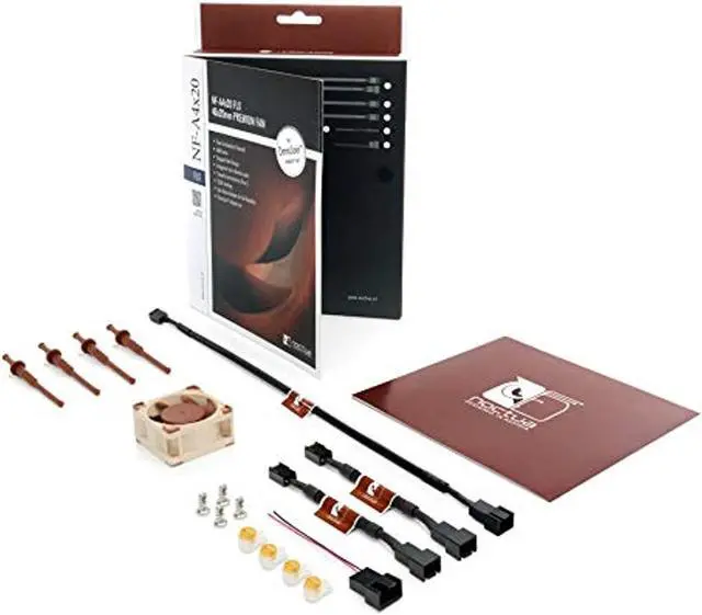 Alt view image 4 of 7 - Noctua NF-A4x20 FLX, Premium Quiet Fan, 3-Pin (40x20mm, Brown)