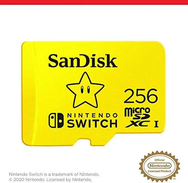 Alt view image 2 of 6 - SanDisk 256GB microSDXC-Card, Licensed for Nintendo-Switch - SDSQXAO-256G-GNCZN
