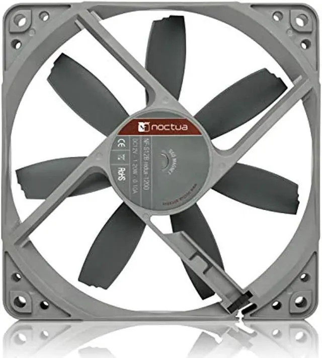 Alt view image 3 of 7 - Noctua NF-S12B redux-1200, High Performance Cooling Fan, 3-Pin, 1200 RPM (120mm, Grey)