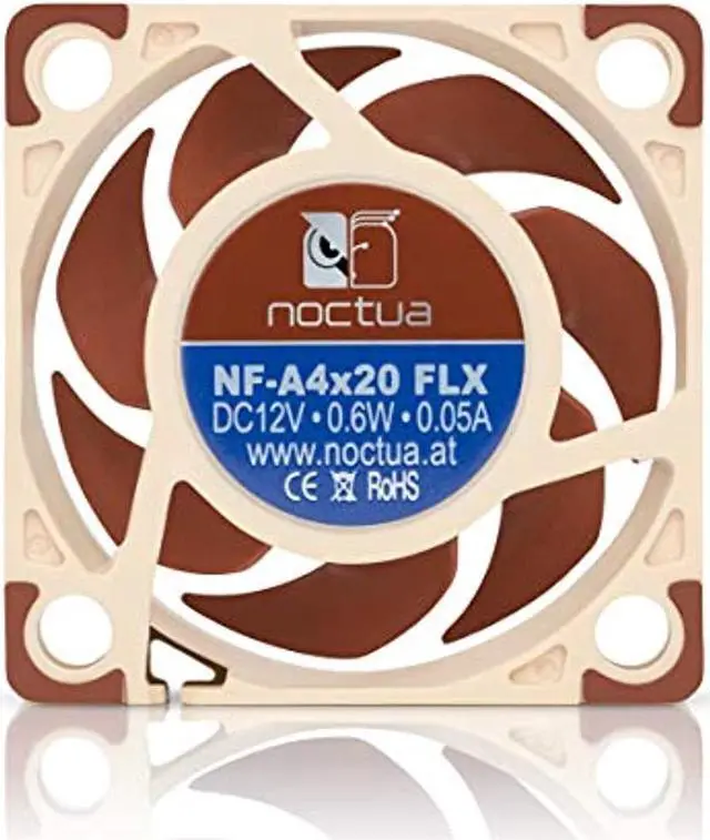 Alt view image 3 of 7 - Noctua NF-A4x20 FLX, Premium Quiet Fan, 3-Pin (40x20mm, Brown)