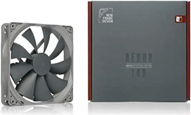 Alt view image 4 of 7 - Noctua NF-P14s redux-1500 PWM, High Performance Cooling Fan, 4-Pin, 1500 RPM (140mm, Grey)