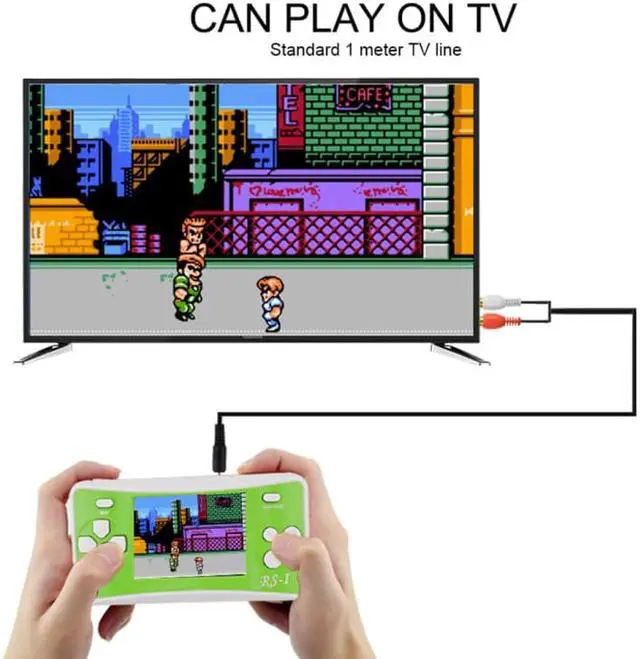 Alt view image 7 of 7 - RS-1 Retro Portable Handheld Game Console, 2.5 inch 8 Bits True Color LCD, Built-in 152 Kinds - OEM