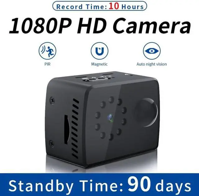 Alt view image 3 of 7 - MD20 Mini 1080P HD Camcorder Night Vision PIR Motion Action Micro Camera
