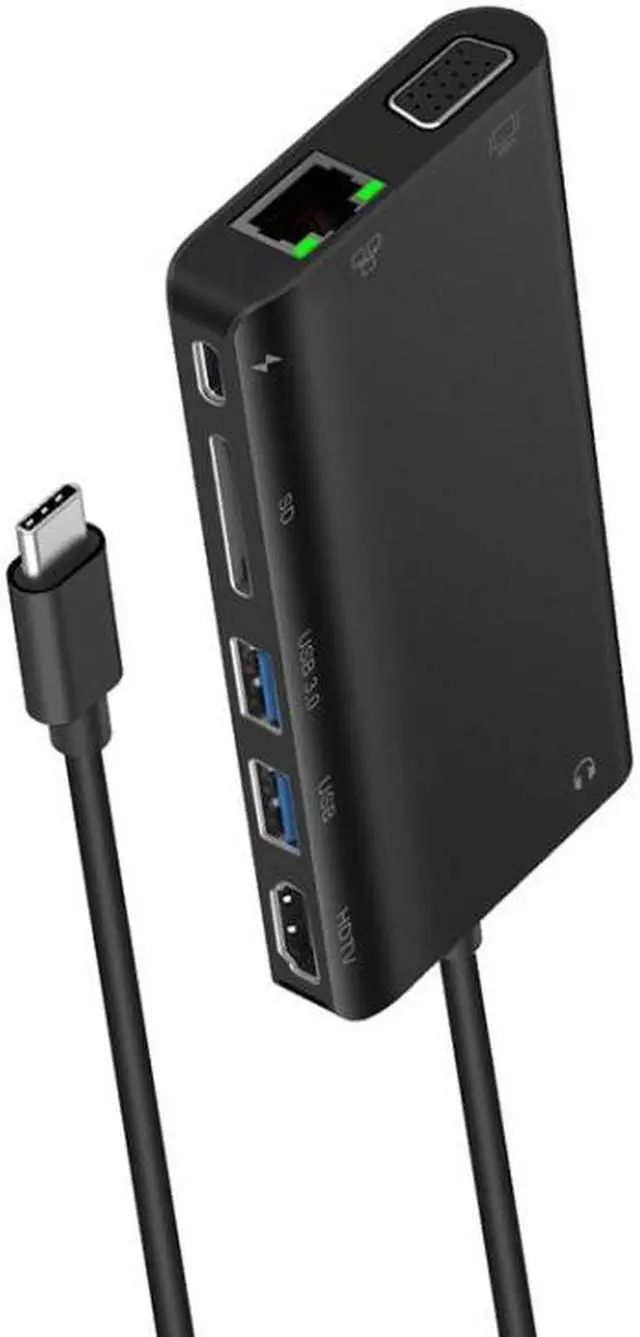 Alt view image 5 of 7 - Onten 9591BD 8 in 1 USB-C / Type-C HUB Grey - OEM