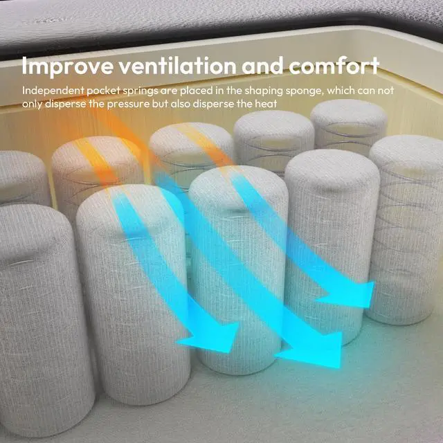 Alt view image 2 of 7 - Dowinx Gaming Chair with Pocket Spring Cushion, Ergonomic Computer Chair High Back With Adjustable Headrest&Lumbar support, Reclining Massage Game Chair Pu Leather 350LBS, Green