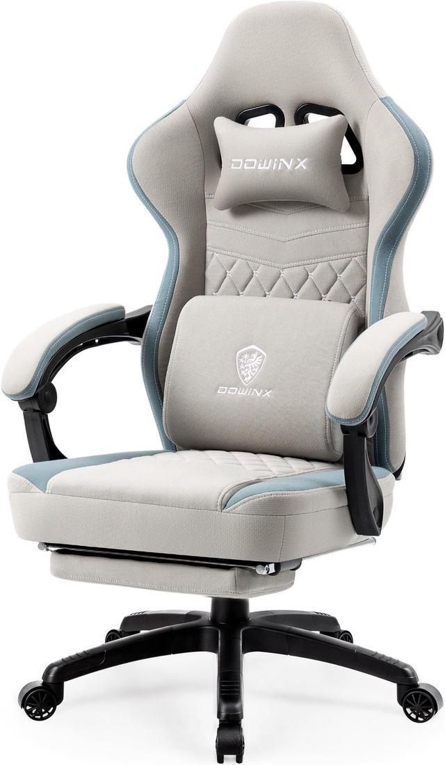 Dowinx Gaming/ Office Chair Breathable Fabric with Pocket Spring Cushion  and 4D Armrests, High Back Ergonomic Computer Chair with Massage Lumbar