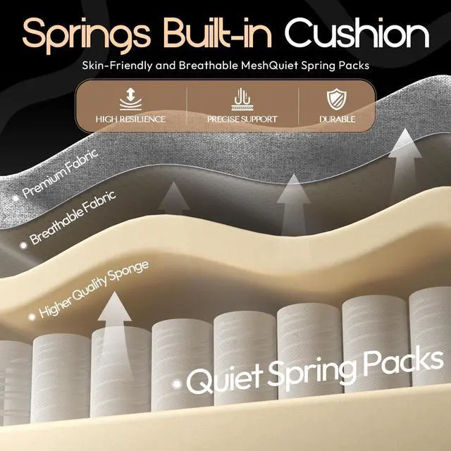 Alt view image 7 of 7 - Dowinx Fabric Gaming Chair with Pocket Spring Cushion,Grey,Breathable Computer Chair with Lumbar Support and Footrest,High Back Game Office Chair for Adult,LS-6657K01