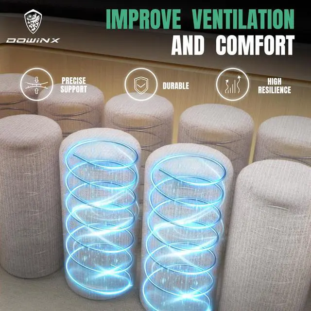 Alt view image 7 of 7 - Dowinx Gaming Chair with Heated Massage Lumbar Support,Ergonomic Computer Chair with Pocket Spring Cushion,Reclining Game Chair,Adjustable Armrests and Footrest,LS-6650D03,Green